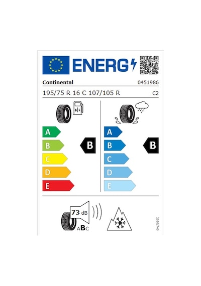 Continental 195/75R16C 107/105R M+S 3Pmsf Vancontact A/S Ultra Dört Mevsim Lastiği 2026