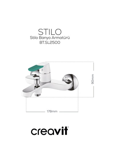 Creavit SL2500 Stilo Banyo Armatürü Krom
