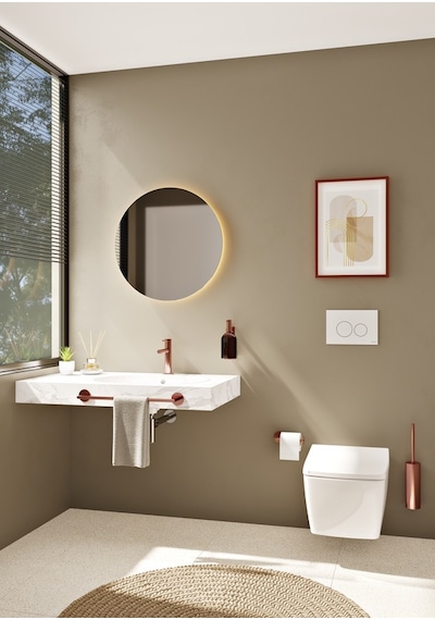 VitrA Origin A4489429 Tuvalet Fırçalığı Duvardan Soft Bakır