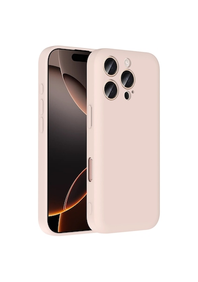 Apple Uyumlu iPhone 16 Pro Max Kılıf Kamera Korumalı Kartlık Hazneli Zore Vitra Kapak Pembe