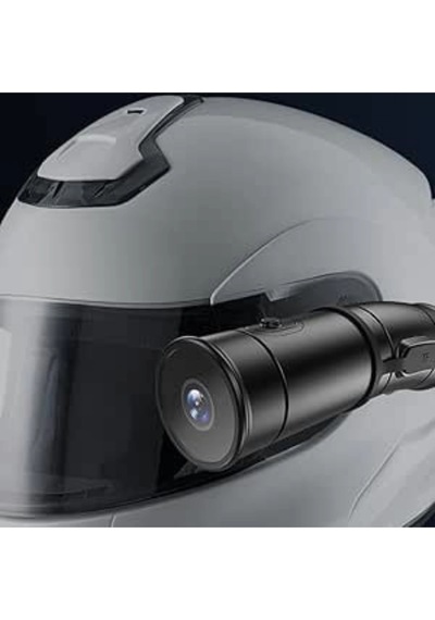 Glr V8 Dual Channel 4k Ultra Hd Motosiklet Kask Kamerası - Çift Yönlü Kayıt, Wifi, Gece Görüşü, 170