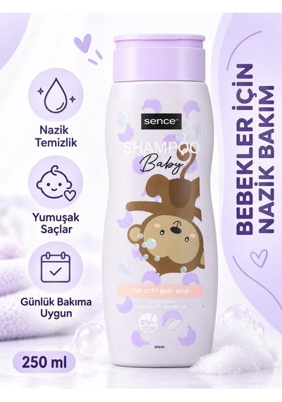 Sence Bebek Şampuanı 250ml Yumuşak Saç Bakımı Tüm Saç Tipleri