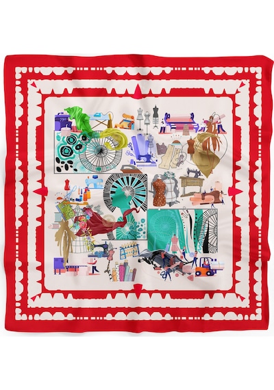 The Atelier Desen Bandana/fular Çok Renkli