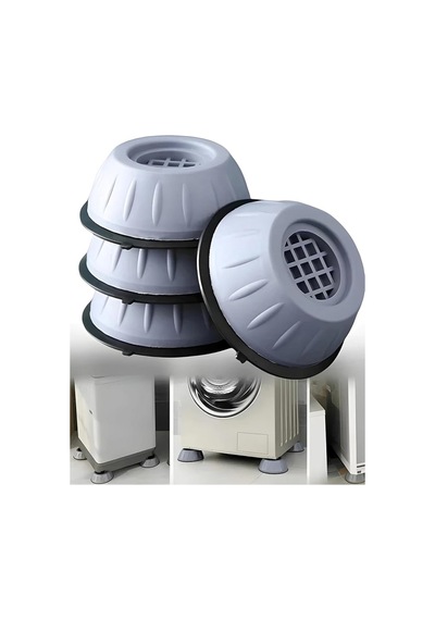 Mainshop 4 Adet Ses Ve Titreşim Azaltıcı Ayaklık Çamaşır Makinesi Ve Kurutma Makineleri M-541 Çok renkli