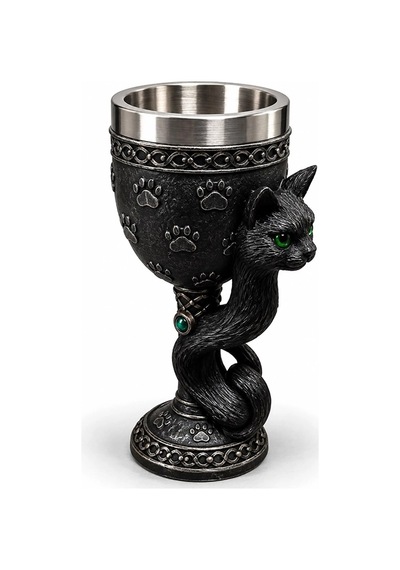 Kedi Figürlü 3d Paslanmaz Çelik Kadeh Bardak Alk6543 Çokrenkli
