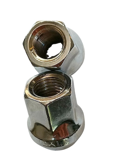 Somun Takımı Krom Kaplı M12x1.5 Aa 17 H 25, Açık Kafa, 20 Adet