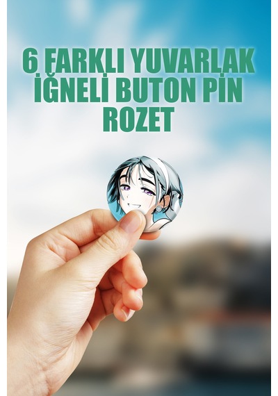 Alien Stage Sua Çanta Süsü Rozet İğneli Buton Rozet Seti 6 Adet Altılı