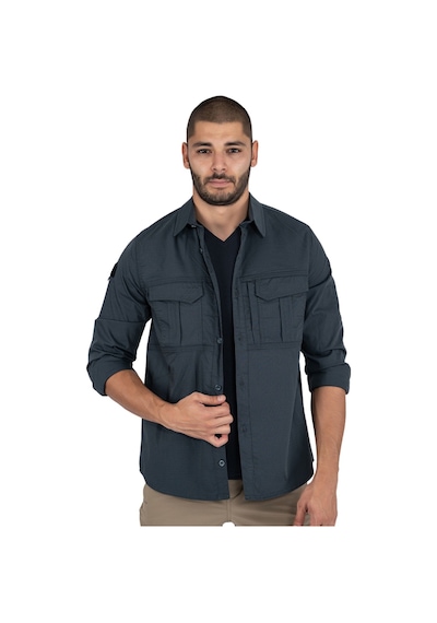 Combat tactical taktik fermuar cepli koruma outdoor gömlek Siyah