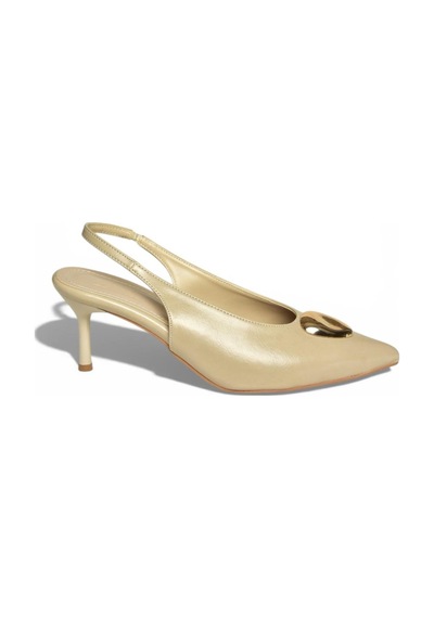 Fox Shoes Y676020660 Ten Rustik Alçak Topuklu Kadın Ayakkabı Ten