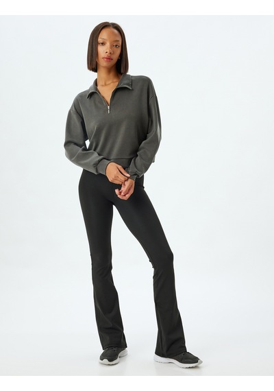 Koton Yarım Fermuarlı Spor Sweatshirt Dik Yaka Rahat Kalıp Kalın Modal Kumaş Antrasit 5wak10059nk Antrasit Koton Yarım Fermuarlı Spor Sweatshirt Dik Yaka Rahat Kalıp Kalın Modal Kumaş Antrasit 5wak10059nk Antrasit
