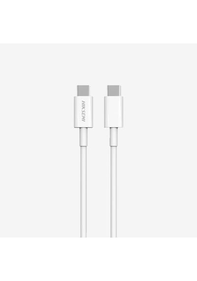 Hıksemı Hs-hub-cbc2c Usb-c To Usb-c Hızlı Şarj Ve Veri Kablosu 60w, 1m - Beyaz