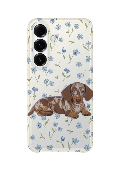 Samsung Galaxy S25 Uyumlu Baskılı Şeffaf Telefon Kılıfı Koleksiyon: Dog Lover 8