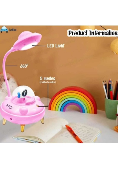 Temalı Masa Lambası- 1'li Paket Çalışma Masası Led Lambası, Şarj Edilebilir Masa Lambası Çok Renkli