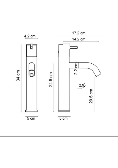 Fa-4021m Krom & Mermer Yüksek Lavabo Bataryası Renkli