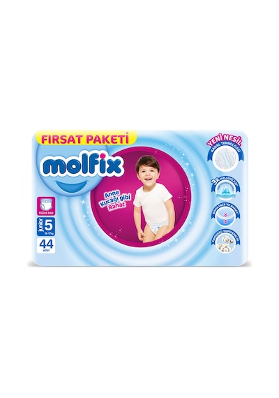 Molfıx Külot Bez Fırsat Paketi 5 Numara 12-17 Kg 44'lü - 8 Adet Tarı