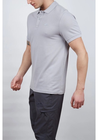 Alpinist Roc Erkek Polo T-shirt - Gri