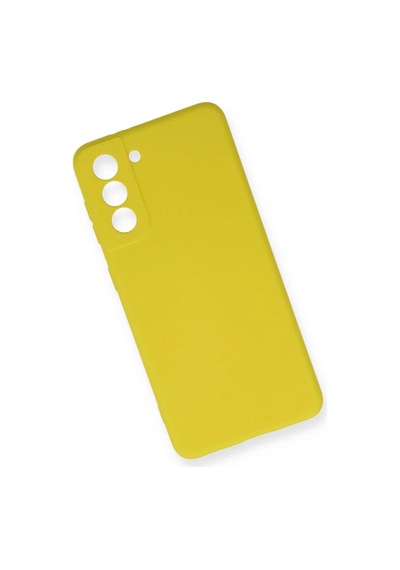 Samsung Uyumlu Galaxy S21 Fe Uyumlu Kılıf Nano İçi Kadife Silikon - Sarı