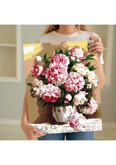 Sayılarla Boyama Seti 40 X 50 Cm Tuval Şasesine Gerili Karanfill