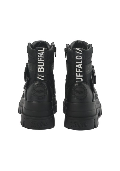 Oxford Klasik Kadın 1622077 Buffalo Aspha Com1 - Vegan Nappa/nylon - Black Siyah