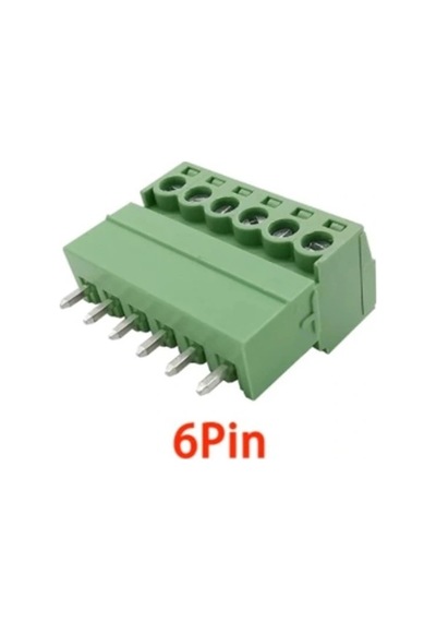 6 Pin 3.81mm Geçmeli 90c Takım Klemens
