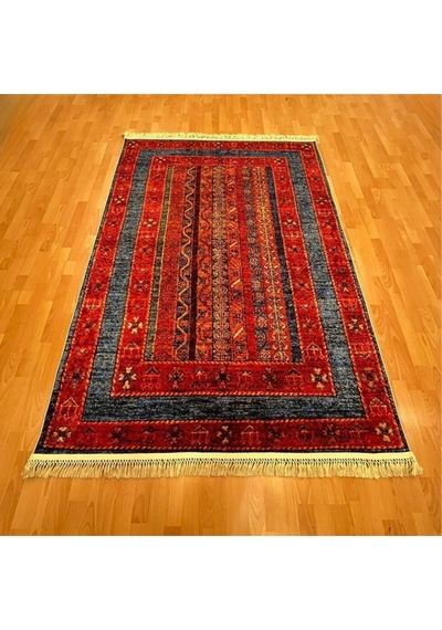 Su Yolu Desenli 160 X 230 Dijital Baskı Halı Çok Renkli