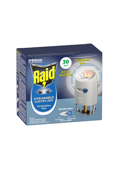Raid Elektrolikit Ayarlanabilir 30 Gece 21 Ml