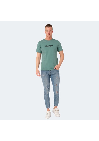 Slazenger VOITTO Erkek  Su Yeşili Tişört