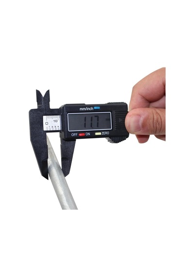 Hegi Kumpas Dijital Lcd Ekran Karbon Fiber Hassas 150mm Kalınlık Ölçer-25087
