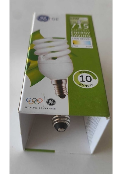 12w Tasarruflu Spiral Ampul - E14 İnce Duy Sarı Işık