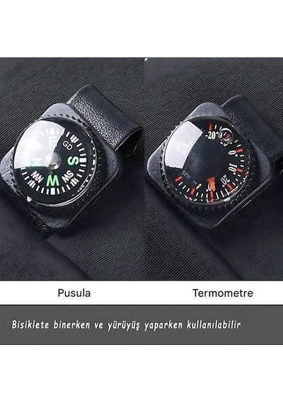 Single Sword Uzun Parmaklı Dokunmatik Parmak Özellikli Pusula Ve Termometreli Eldiven