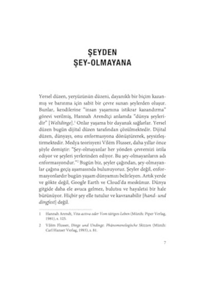 Şey Olmayanlar - Gündelik Hayatın Altüst Oluşu