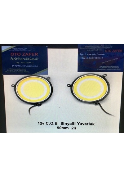 Br3056347 Carub Gündüz Sis Lamba 12v C.o.b Sinyalli Yuv 90mm 2li