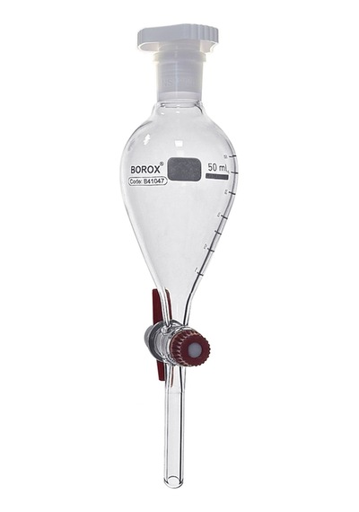 Borox Cam Ayırma Hunisi 50 Ml - Armudi Tip