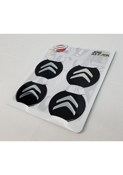 Jant Göbeği Arma Citroen Alüminyum 54Mm. 4'Lü Set Siyah