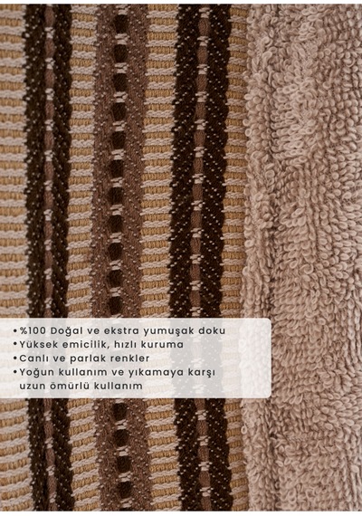 Bella Maison Premium Ege Pamuğu Bornoz Vizon S/m Vizon
