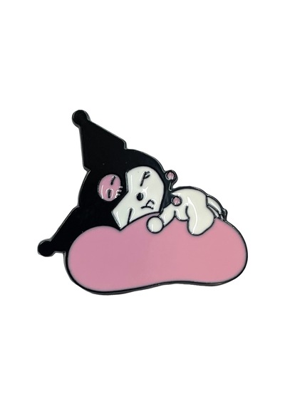 Kuromi Sanrio Metal Broş Siyah