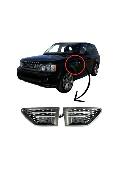 Range Rover Sport L320 Çamurluk Izgarası Seti Sağ-sol2010-2013 Şeffaf