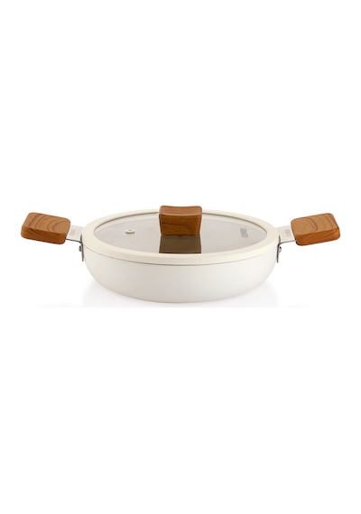 Schafer Ceramoni Seramik Kapaklı Sahan 22 Cm-krem