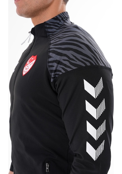 Hummel Tff Hakem Ders Ve Kamp Eşofman Üstü Siyah Siyah