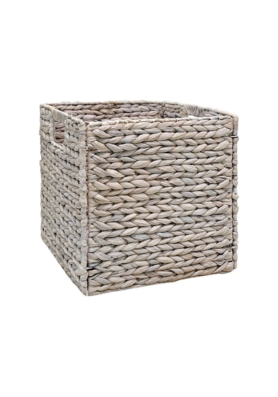 Eskitme Beyaz Dekoratif Kutu 30x30x30 Cm Çok Renkli