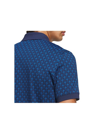 Adidas All Over Trefoıl Polo Erkek Günlük Polo Tişört Ks5762 Mavi