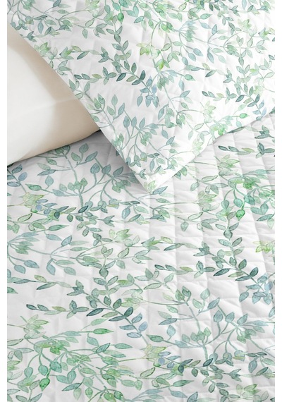 Yeşil Botanik Tek Kişilik Pike Takımı-minimal Yapraklı Beyaz Mint 160x220cm Kapitone Yatak Örtüsü Buharlı Kireç Fısıltısı Yeşil Botanik Tek Kişilik Pike Takımı-minimal Yapraklı Beyaz Mint 160x220cm Kapitone Yatak Örtüsü Buharlı Kireç Fısıltısı