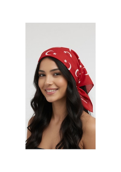 Mollycrush Unisex Kırmızı Ay Yıldız Desenli Bandana Günlük Saç Aksesuarı, Boyunluk Ve Etkinlik Fuları Ay Yıldız Desenli Mollycrush Unisex Kırmızı Ay Yıldız Desenli Bandana Günlük Saç Aksesuarı, Boyunluk Ve Etkinlik Fuları Ay Yıldız Desenli