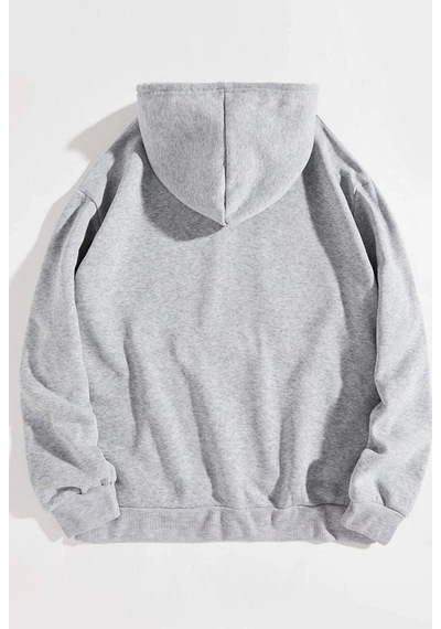 Altamira Unisex Newjersey Baskılı Oversize Kapşonlu Sweatshirt 001