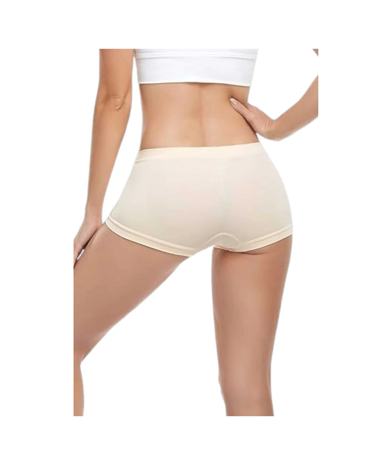 Tezzgelsin Kadın Dikişsiz Boxer 3'lü Set Ten Rengi