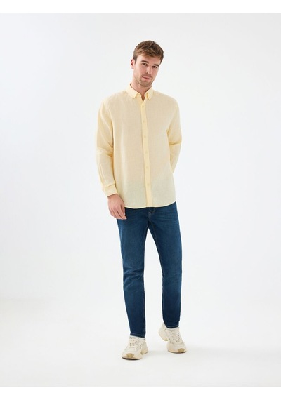LOFT Regular Fit Erkek Gömlek U.kol Lf2039339 Q1.v1 Light Yellow