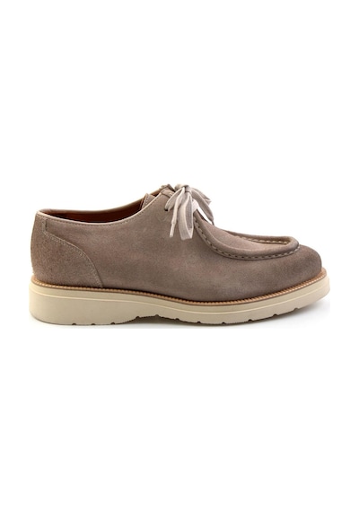 Bambi Gri Hakiki Deri Erkek Loafer Ayakkabı E01901404602 Gri