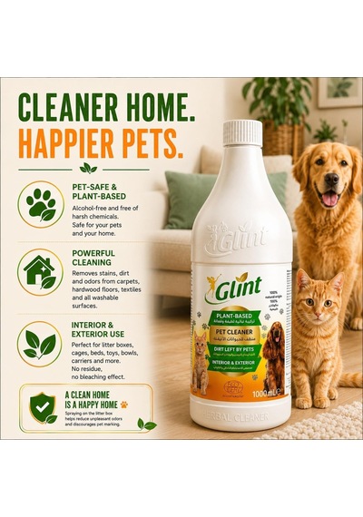 Pet Cleaner 1 Litre%100 Bitkisel Evcil Hayvan Kedi Köpek Çok Amaçlı Temizlik Pati Temizleyici Şampuan Koku Giderici