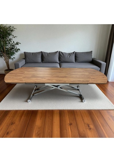 Oval Yan Baştan Açılır Akıllı Masa Üst Tabla Mdf Yüksekliği Ayarlanabilir Pratik Krom Kaplama Ceviz Oval Yan Baştan Açılır Akıllı Masa Üst Tabla Mdf Yüksekliği Ayarlanabilir Pratik Krom Kaplama Ceviz