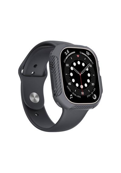 Watch Ultra 49mm Silikon Tpu Kasa Koruyucu Mkst Watch Gard 31 - Gri
